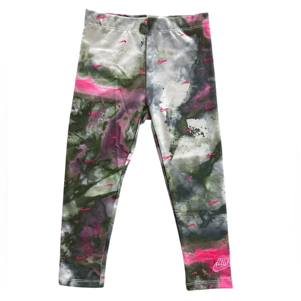 Nike Dri-Fit Pink Long Sleeve Top & Leggings Set Girls Size 4T NWT - Picture 5 of 10